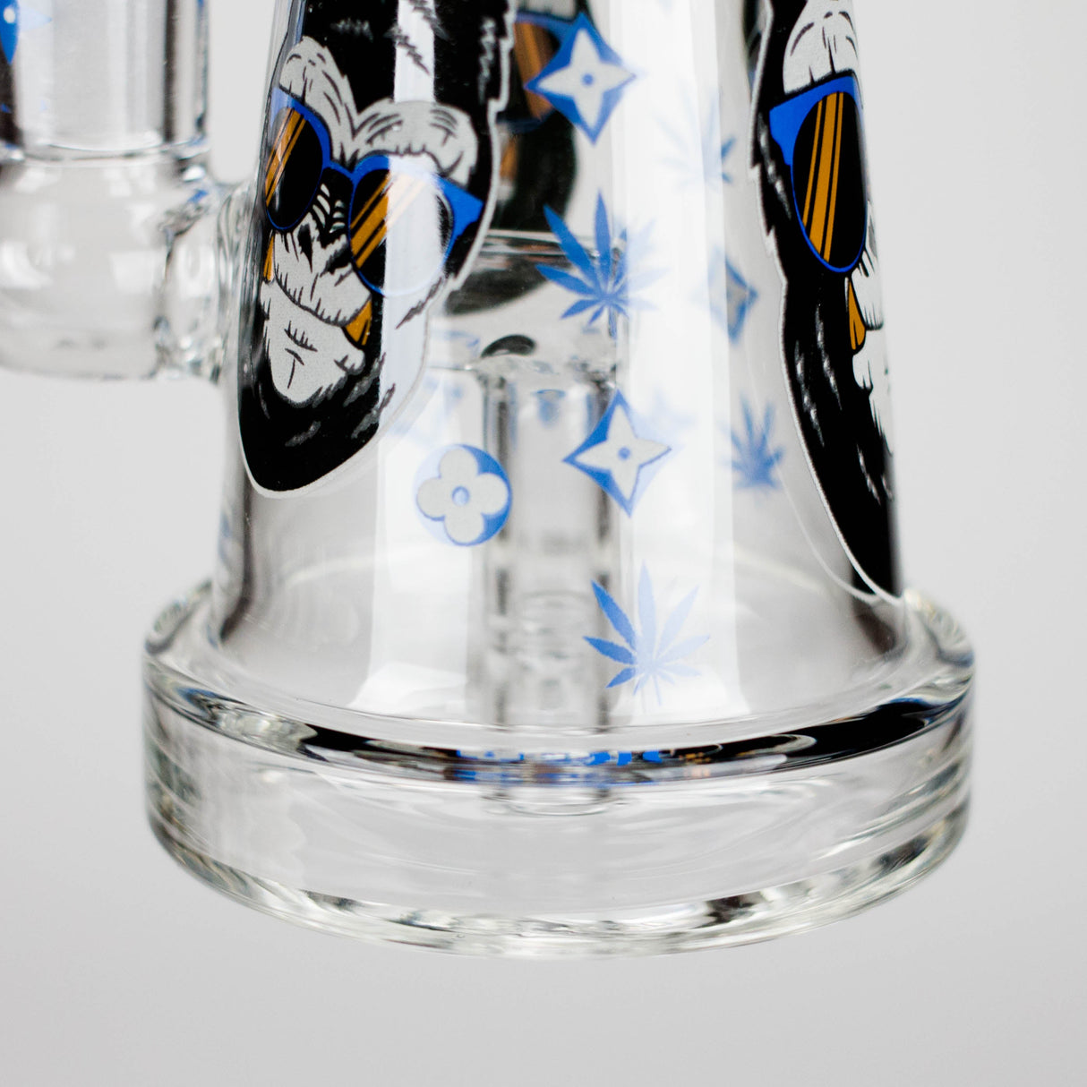 6.5" Gorillux Glow in the dark Glass Bong Glass Bong DY Glass