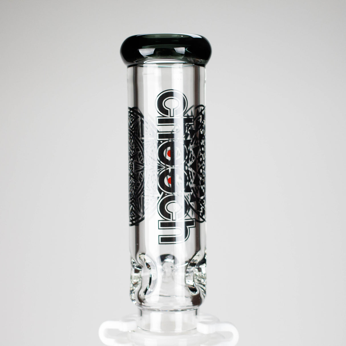 Cheech Glass | 23" Vector Pattern Beaker-in-Beaker Build-a-Bong – CHE-152 Glass Bong Smoking Cat Distribution