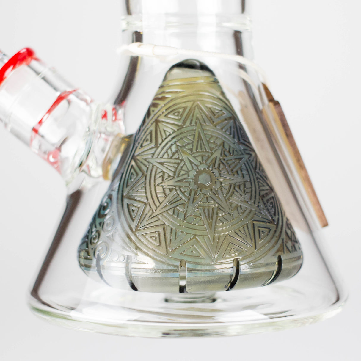 Cheech Glass | 23" Vector Pattern Beaker-in-Beaker Build-a-Bong – CHE-152 Glass Bong Smoking Cat Distribution