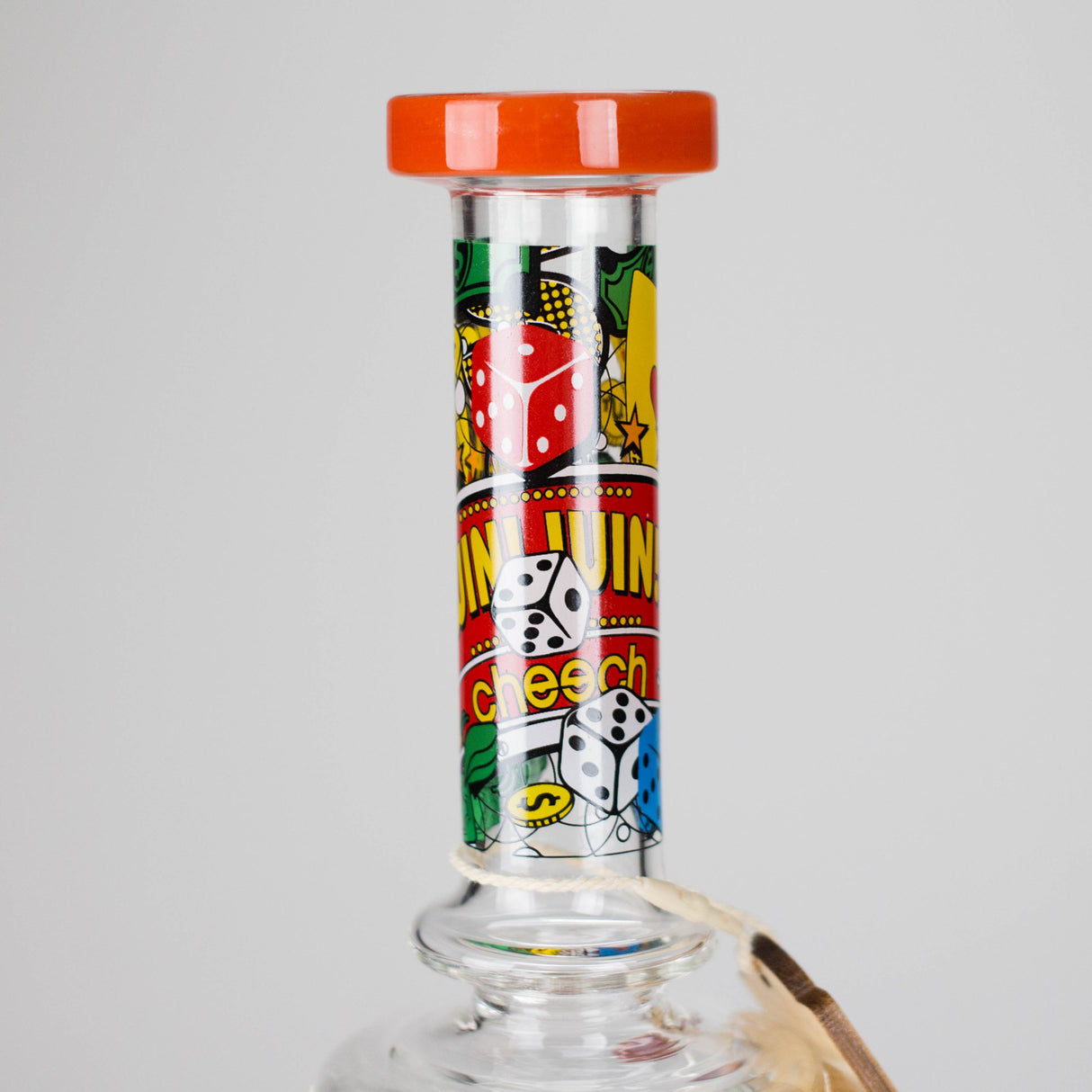 Cheech Glass | 13" Are You Feeling Lucky Waterpipe – CHE-370 Glass Bong Smoking Cat Distribution