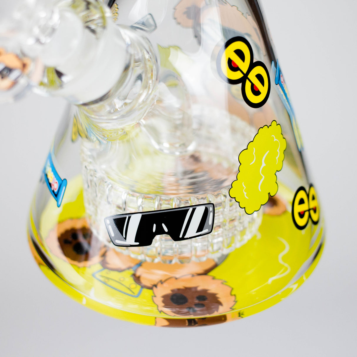Cheech Glass | 16" Hi Bear Beaker Waterpipe – CH-297 Glass Bong Smoking Cat Distribution