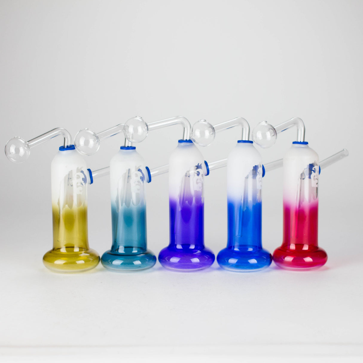 6" Bob Oil Burner – Compact Design with Assorted Colors Glass Rig RMG WHOLESALE