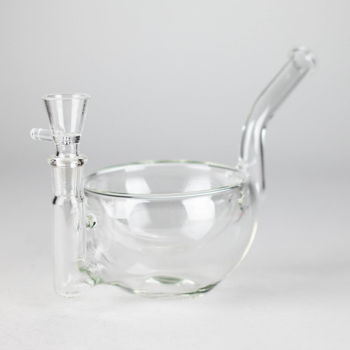 Clear Katora Water Pipe – Unique Bowl-Style Design with 14mm Joint Glass Bong RMG WHOLESALE