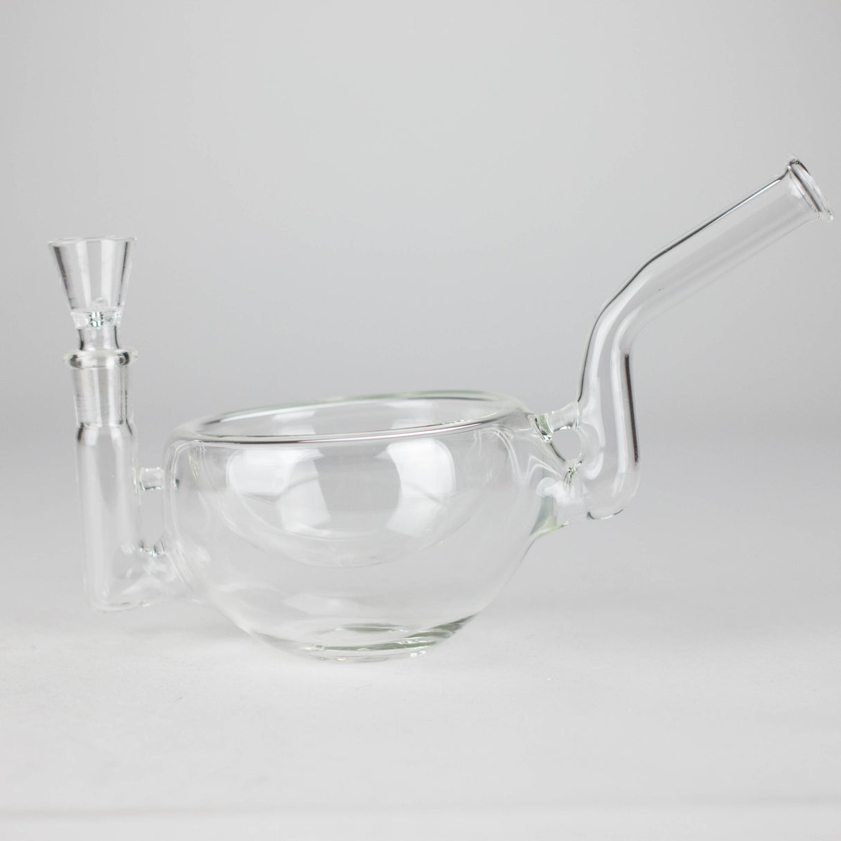 Clear Katora Water Pipe – Unique Bowl-Style Design with 14mm Joint Glass Bong RMG WHOLESALE