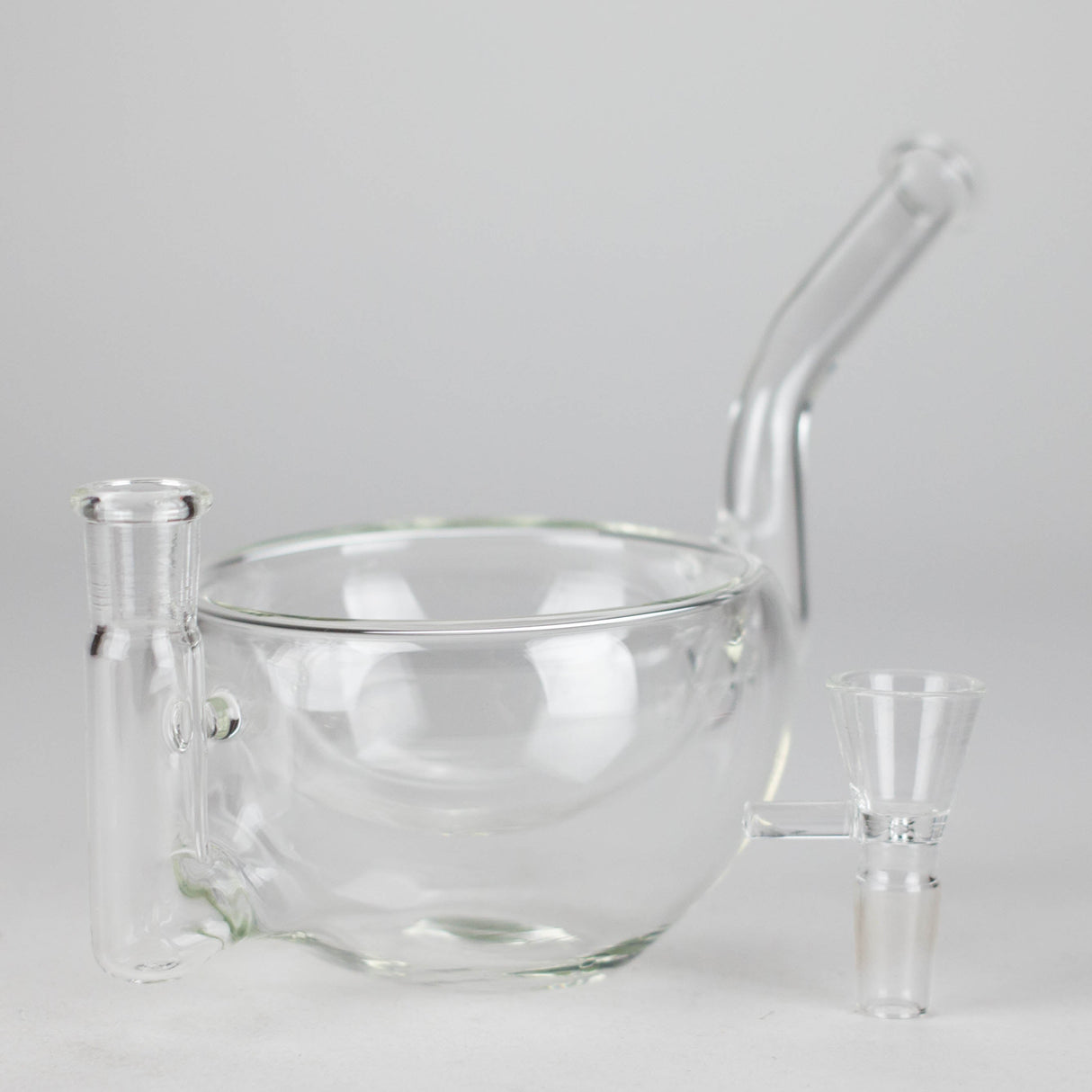 Clear Katora Water Pipe – Unique Bowl-Style Design with 14mm Joint Glass Bong RMG WHOLESALE