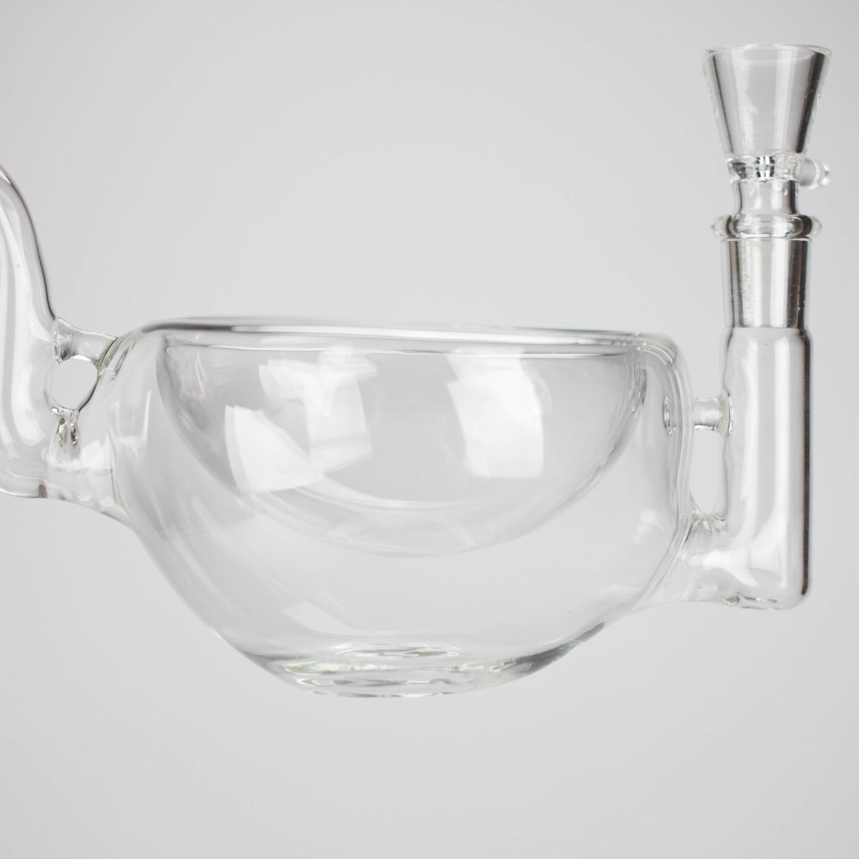 Clear Katora Water Pipe – Unique Bowl-Style Design with 14mm Joint Glass Bong RMG WHOLESALE