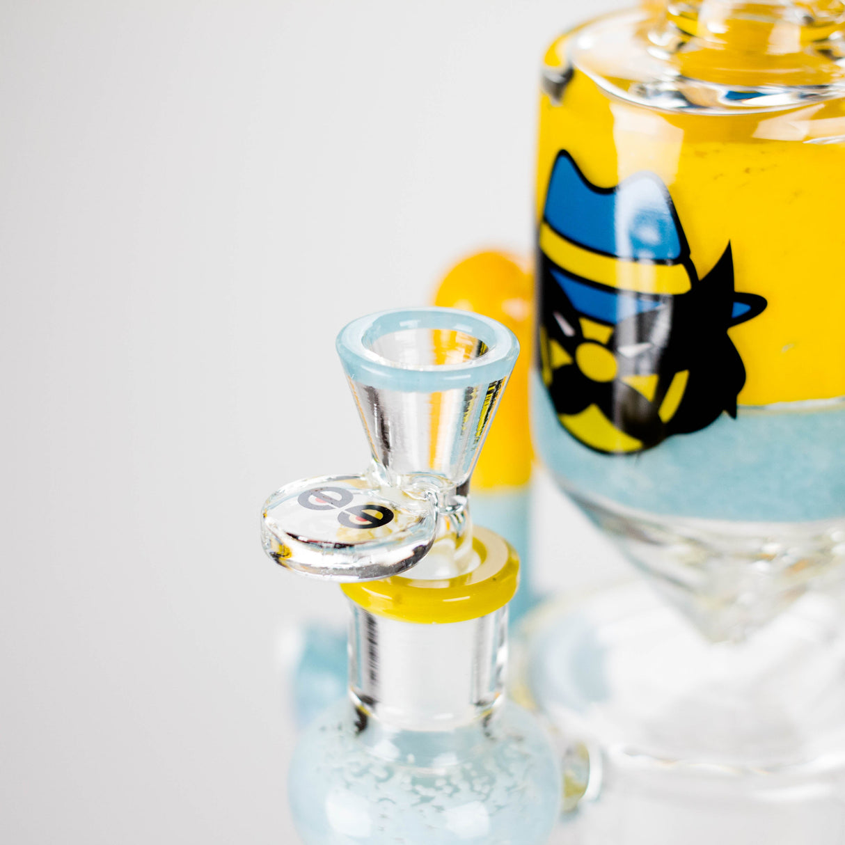 Cheech Glass | 13.5" Masked Toker Tube Bong – CHE-364 Glass Bong Smoking Cat Distribution