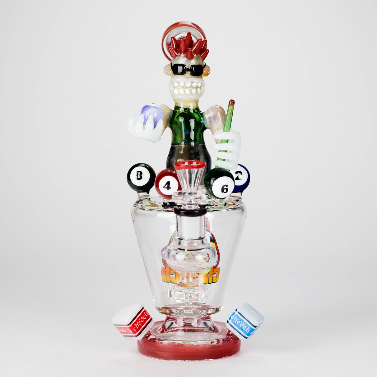 Cheech Glass | 11.5" Pool Hall Blazy Buddy Bong – CHE-366 Glass Bong Smoking Cat Distribution