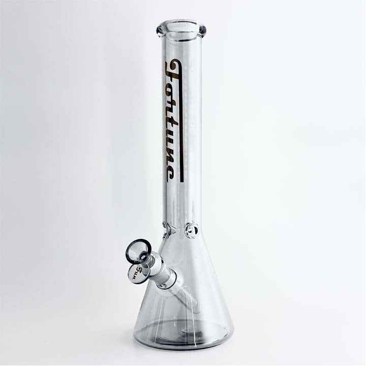 Fortune | 14" 4mm Electroplate Glass Bong- Assorted Colour Glass Bong Fortune Sunshine