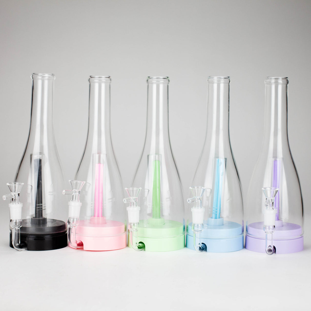 12" Easy-Clean Bird Bong – Removable Percolator | 14mm Bowl Joint Glass Bong 777 Smoke