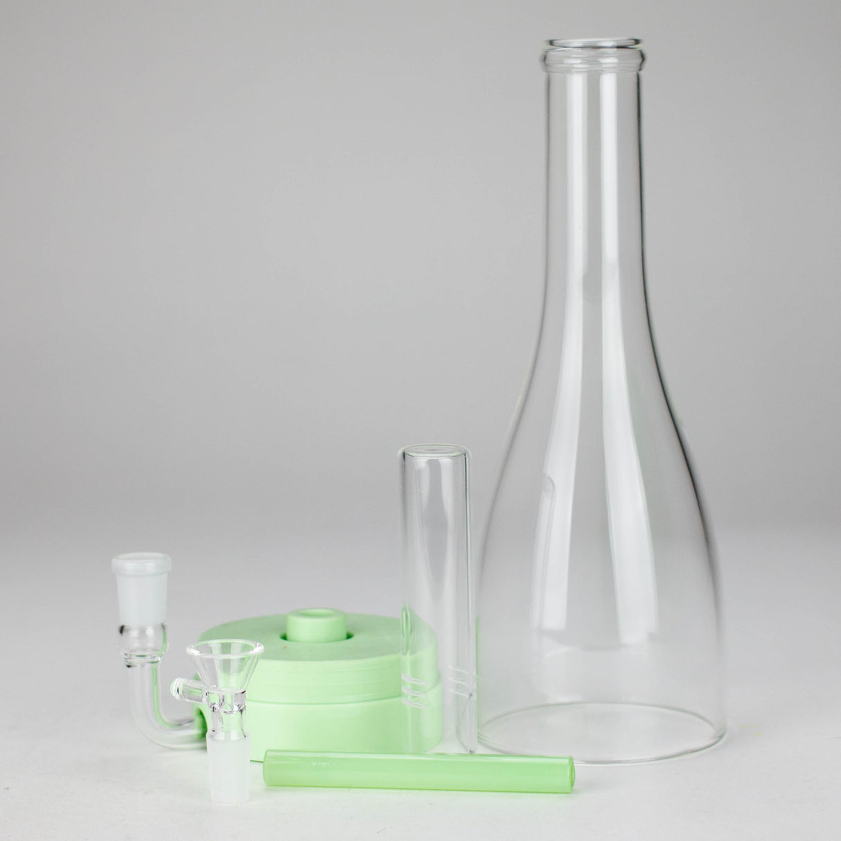 12" Easy-Clean Bird Bong – Removable Percolator | 14mm Bowl Joint Glass Bong 777 Smoke