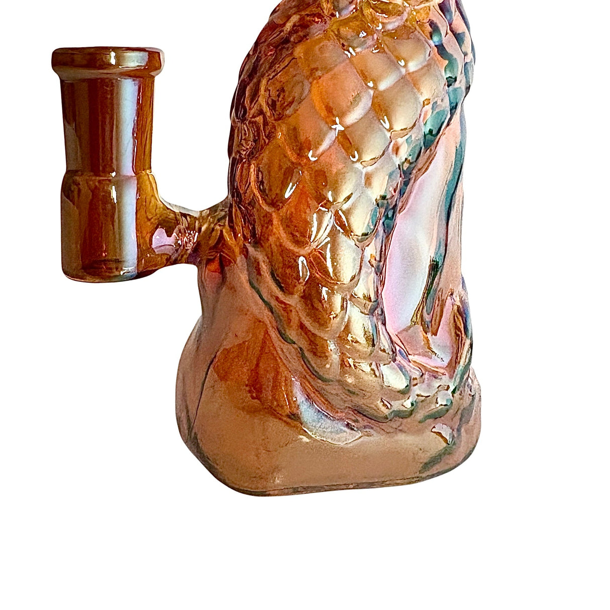 7" Mermaid Design Electroplate Glass Bong – Compact & Stemless Glass Bong Fortune