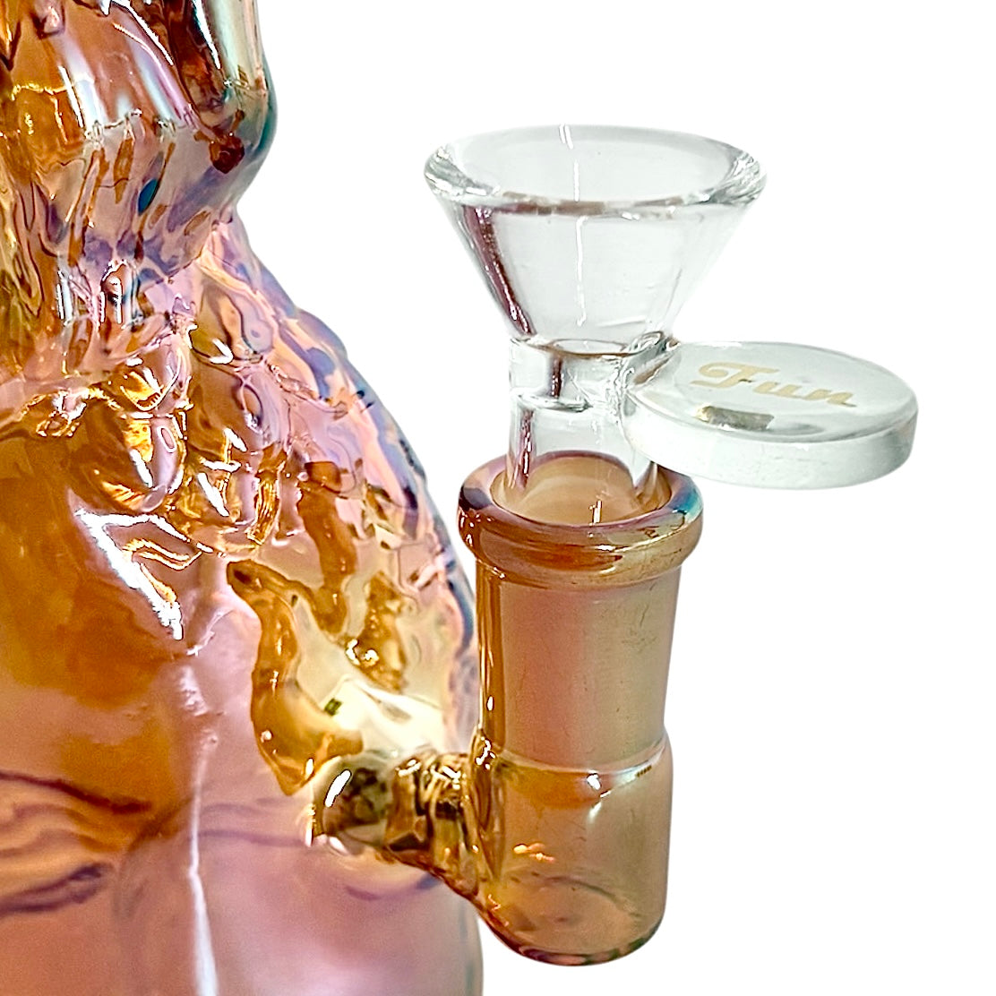 7" Mermaid Design Electroplate Glass Bong – Compact & Stemless Glass Bong Fortune