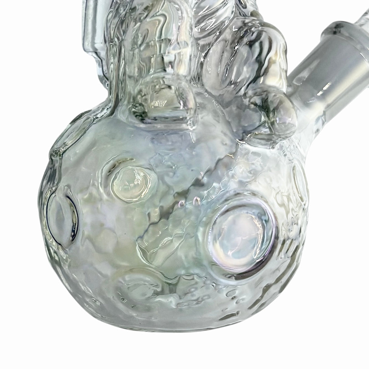 6" Astronaut Design Electroplate Glass Bong – Compact & Stemless Glass Bong Fortune
