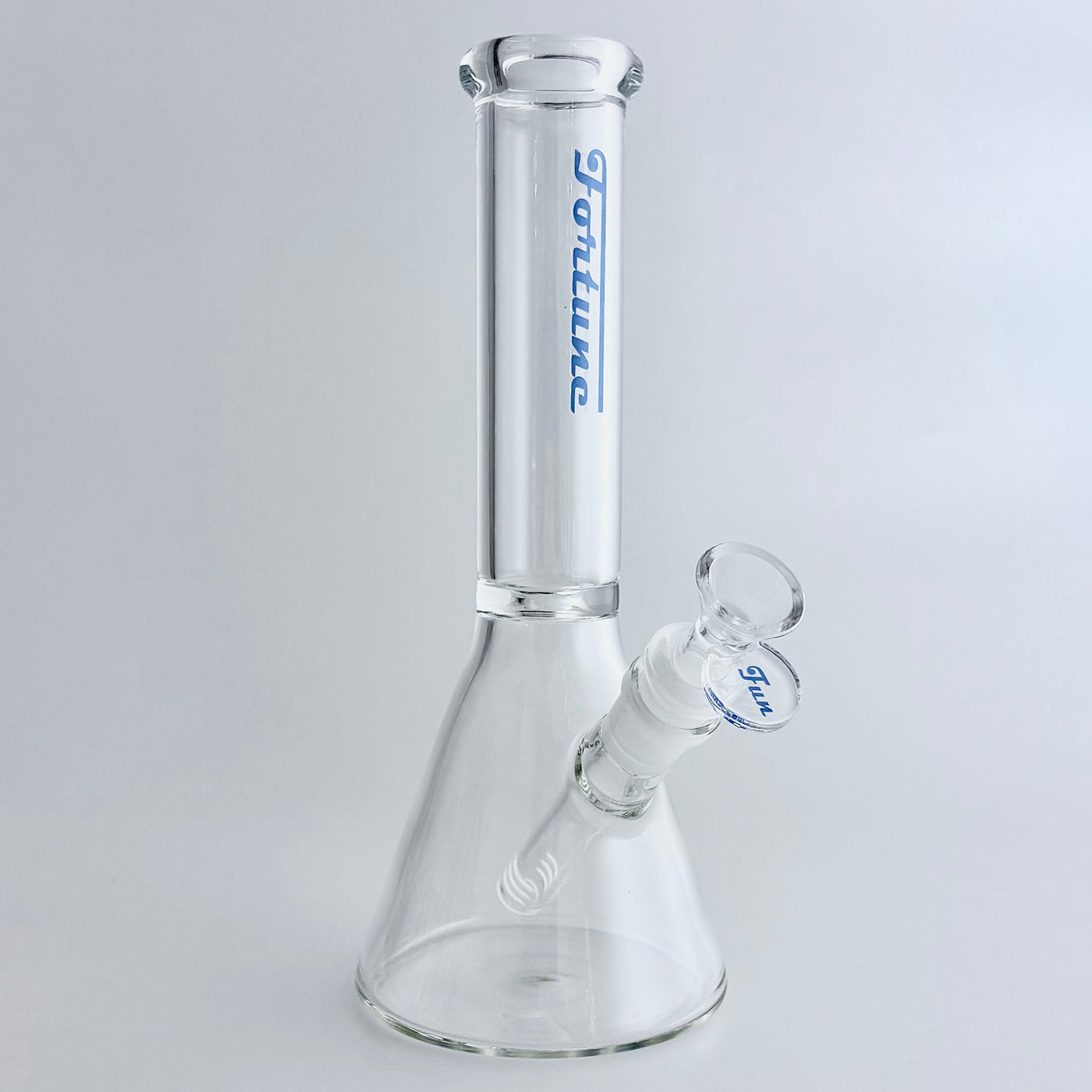 Fortune | 10" Clear Beaker Glass Bong – 5mm Thick Glass Bong Fortune Blue