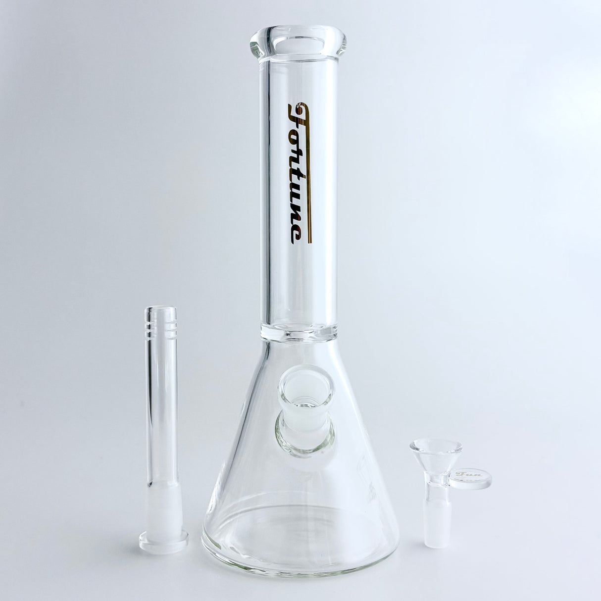 Fortune | 10" Clear Beaker Glass Bong – 5mm Thick Glass Bong Fortune