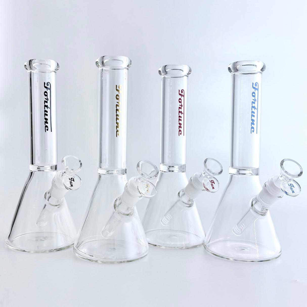 Fortune | 10" Clear Beaker Glass Bong – 5mm Thick Glass Bong Fortune