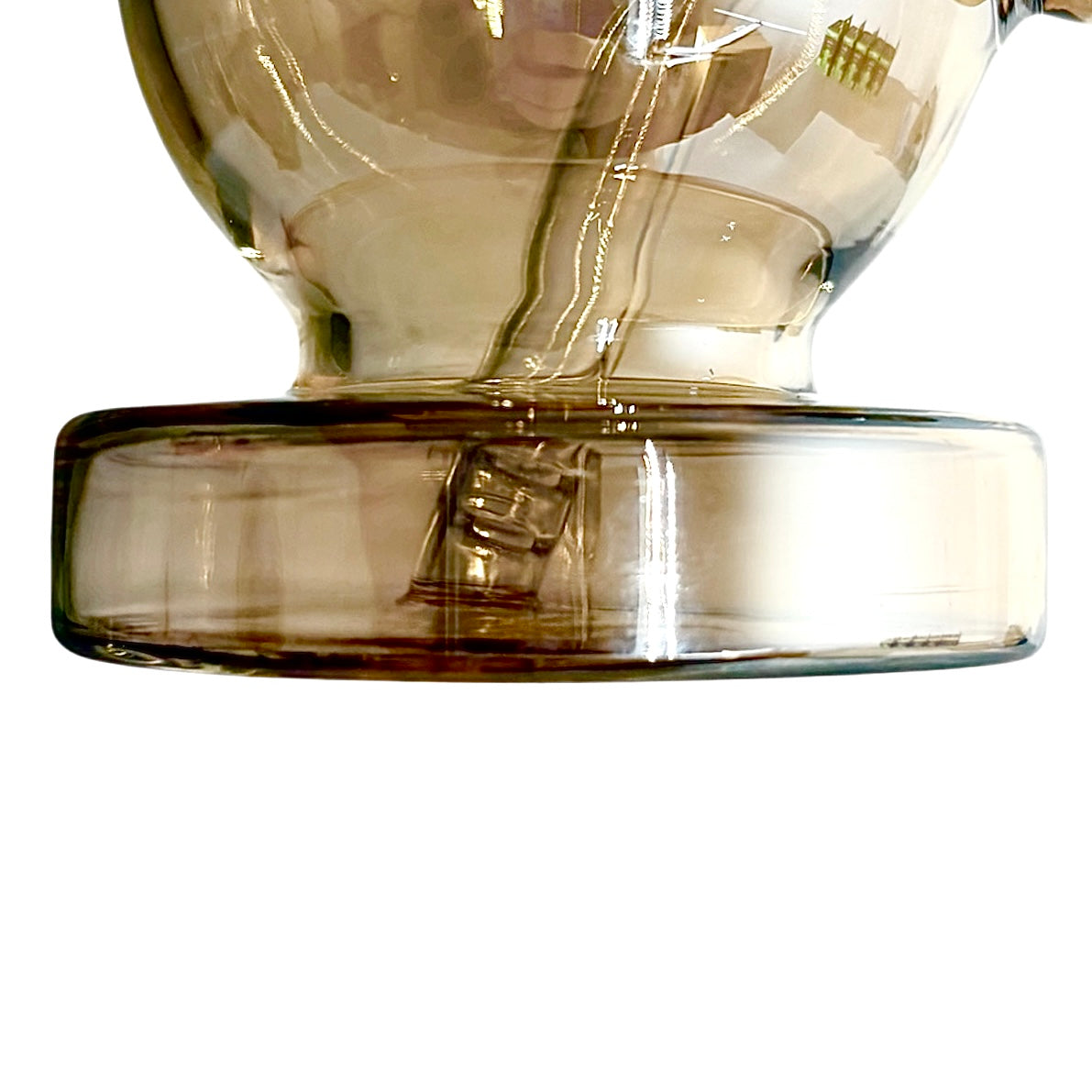 Fortune | 6-3/4" Ball Shape Electroplate Glass Bong – Compact & Stemless Glass Bong Fortune