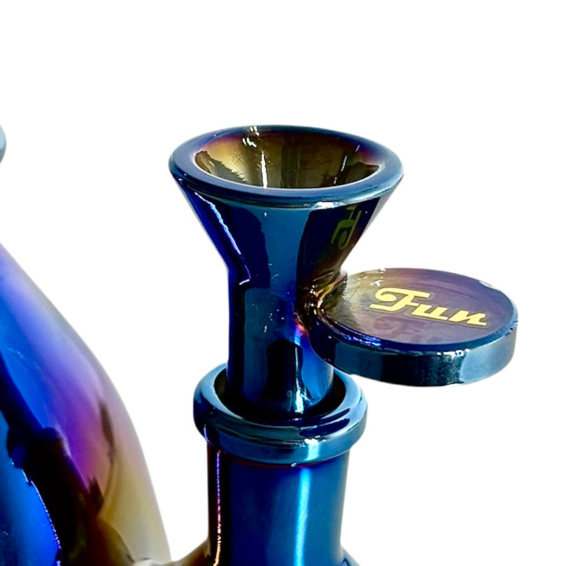 9" Electroplated Glass Bong Glass Bong Fortune