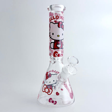 10" 5mm HK Design Glass Beaker Bong Glass Bong Super Supplys Inc Design C