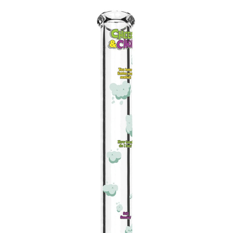 Cheech & Chong® Glass | 48" Tall 7mm Thick How High Are You Bell Base Water Pipe Glass Bong West Coast Gifts