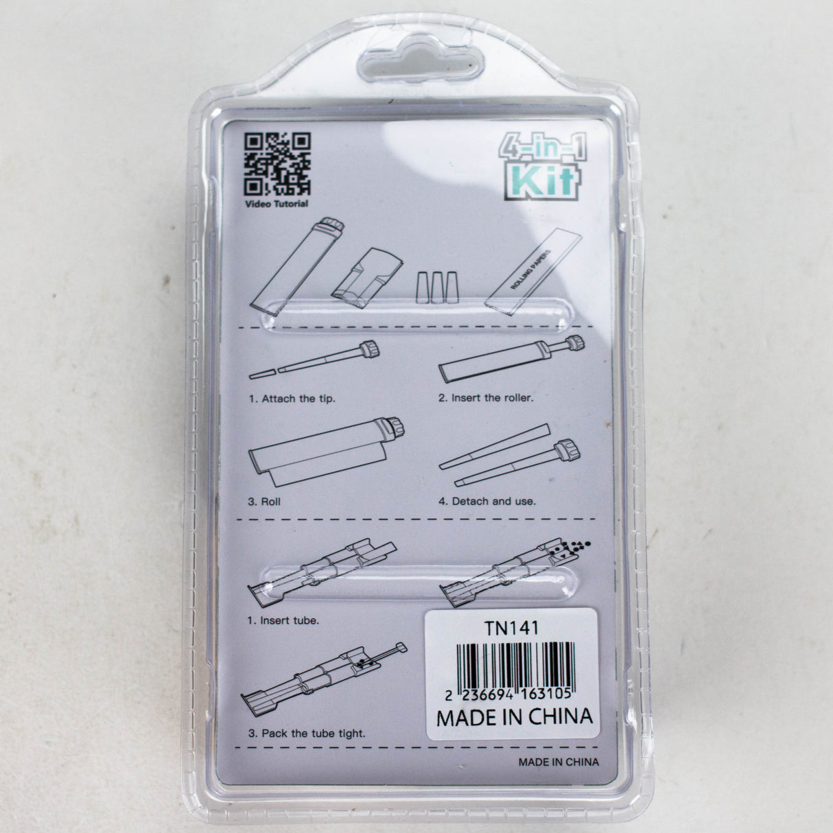 4-in-1 Paper Roller Set – Includes Roller, Rolling Papers, Tips & Tray Roller 777 Smoke