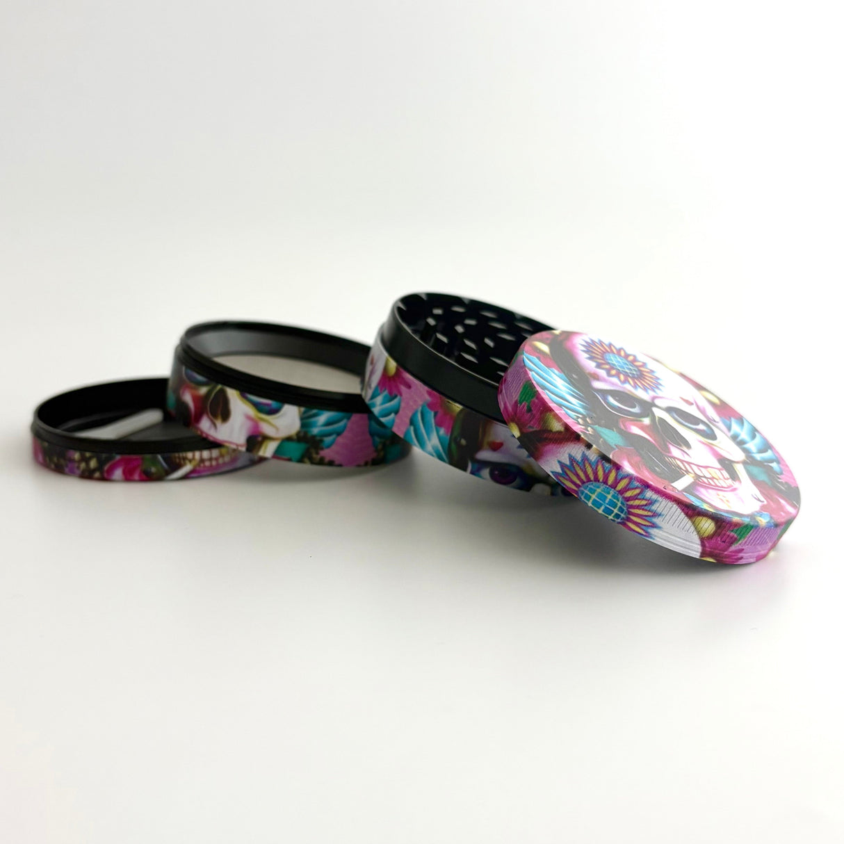 Calaveras Design Grinder 63*44mm 4 Parts-6CT Display Pack Super Supplys Inc