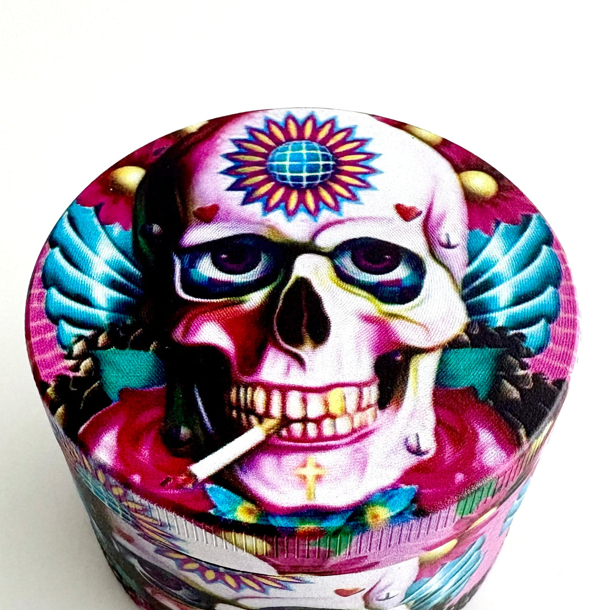 Calaveras Design Grinder 63*44mm 4 Parts-6CT Display Pack Super Supplys Inc