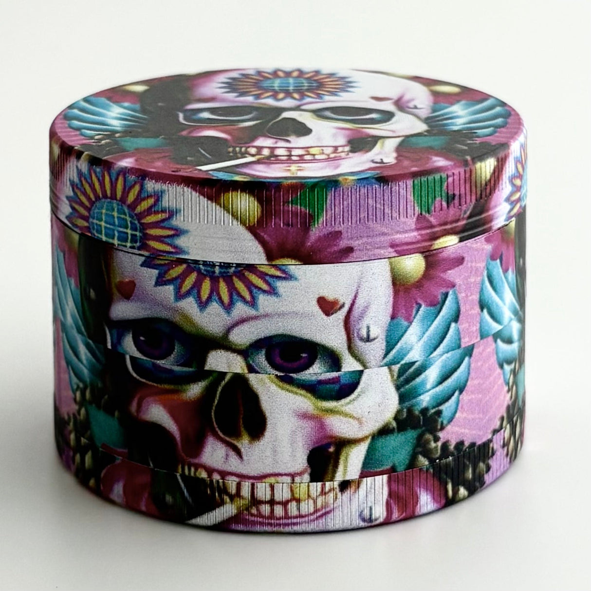 Calaveras Design Grinder 63*44mm 4 Parts-6CT Display Pack Super Supplys Inc