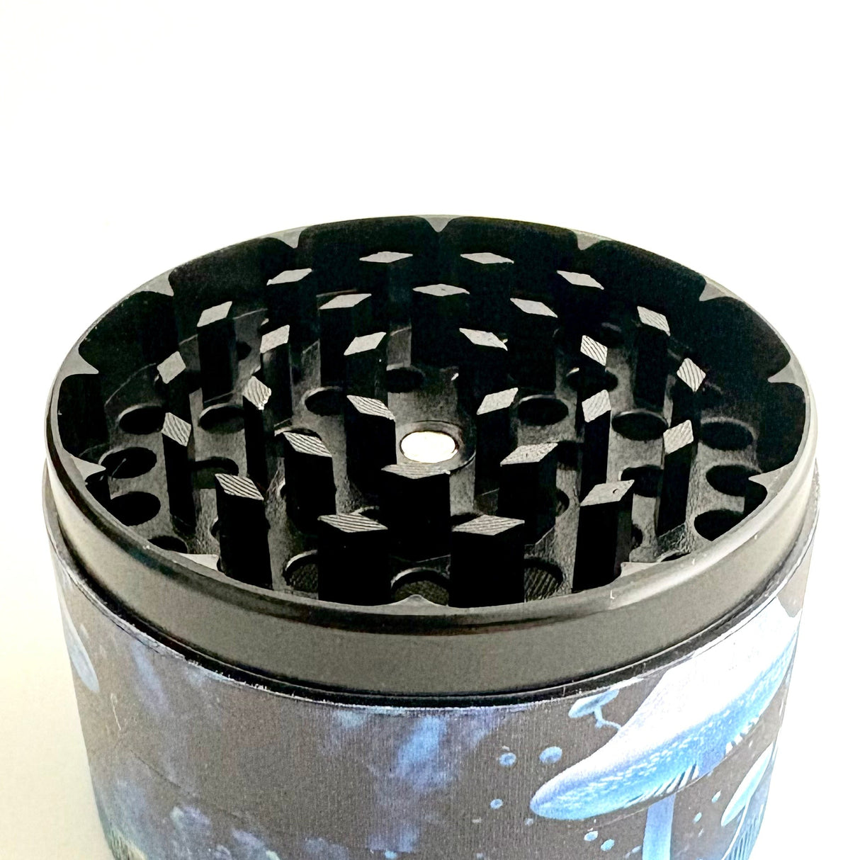 Ghost Mushrooms Design Grinder 63*44mm 4 Parts-6CT Display Pack Super Supplys Inc