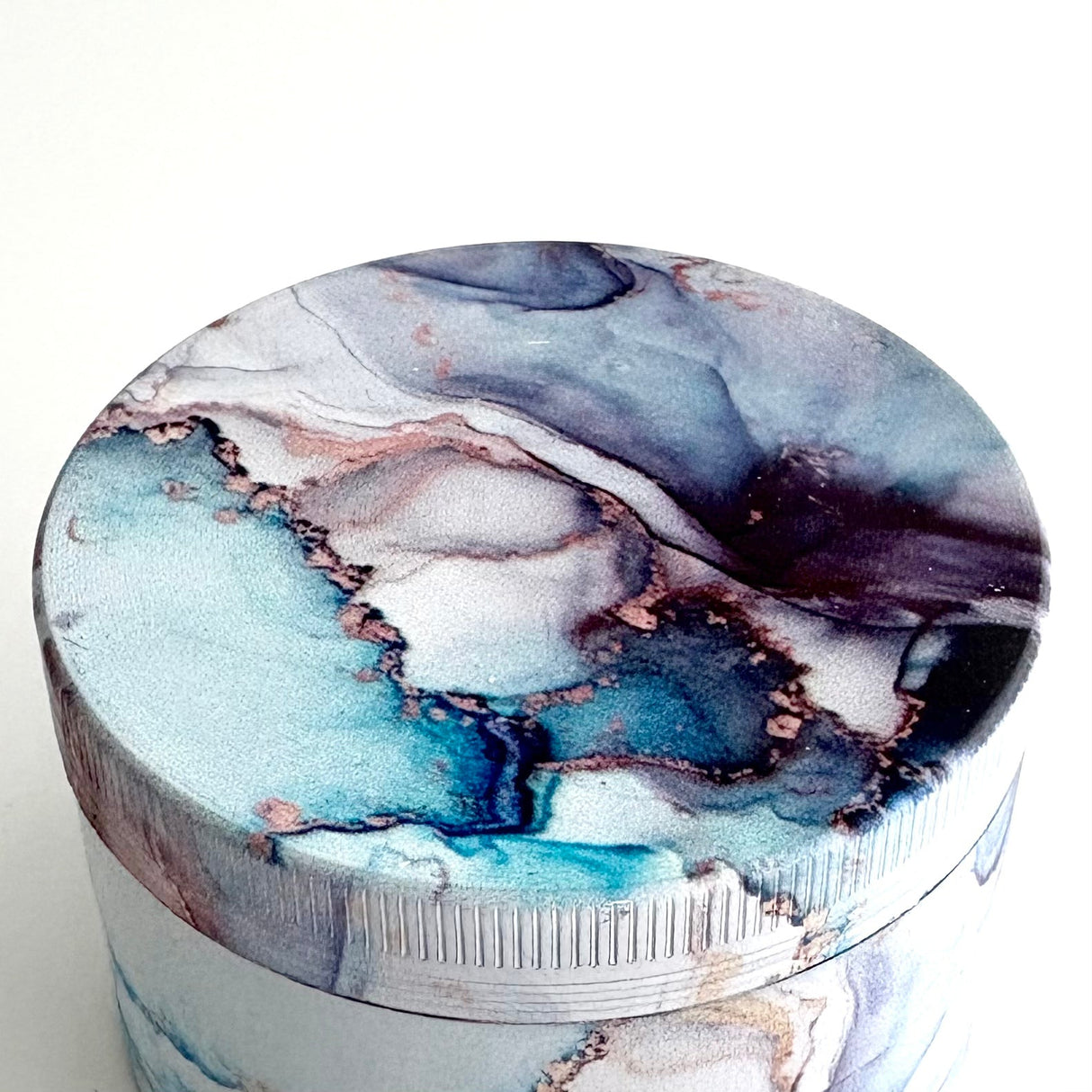 Marble Design Grinder 63*44mm 4 Parts-6CT Display Pack Super Supplys Inc