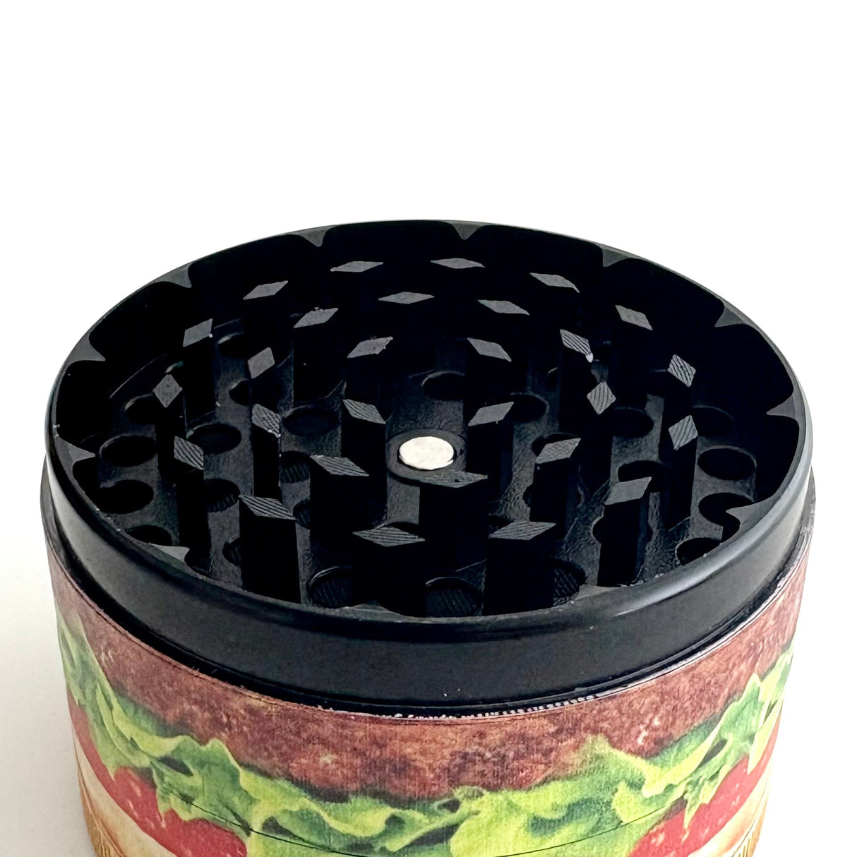 Food Design Grinder 63*44mm 4 Parts-6CT Display Pack Super Supplys Inc