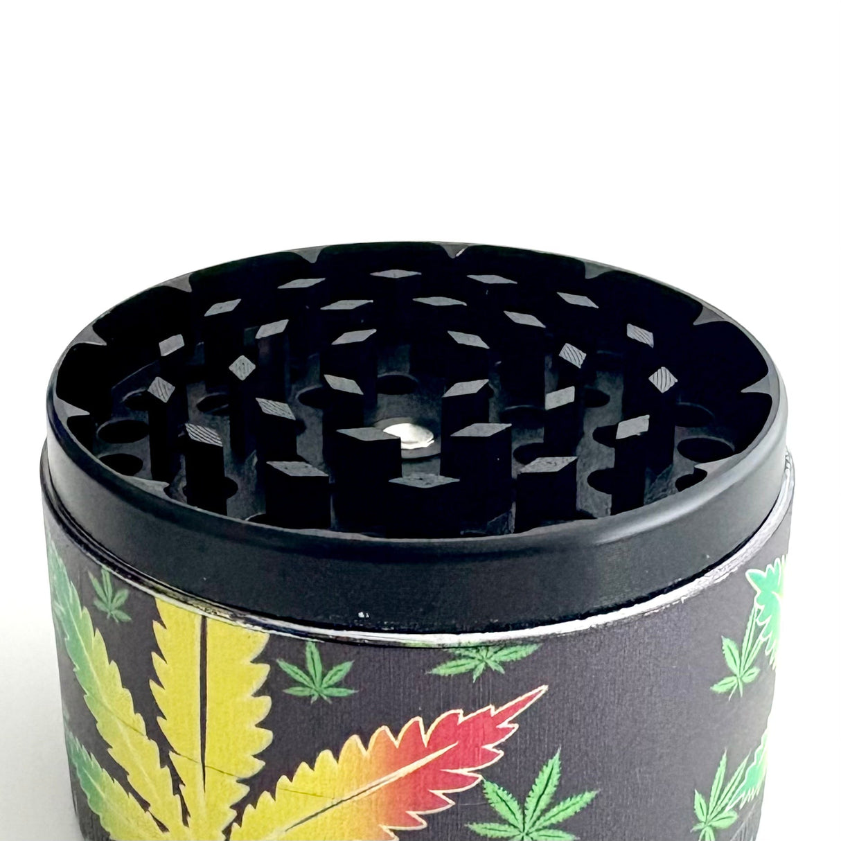 Leaf Design Grinder 63*44mm 4 Parts-6CT Display Pack Super Supplys Inc