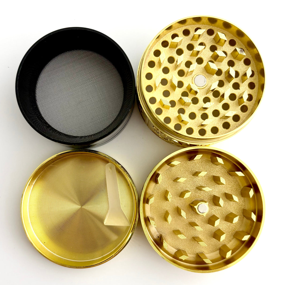 Leaf Engraving Grinder 52*41mm 4 Parts-6CT Display Pack Super Supplys Inc