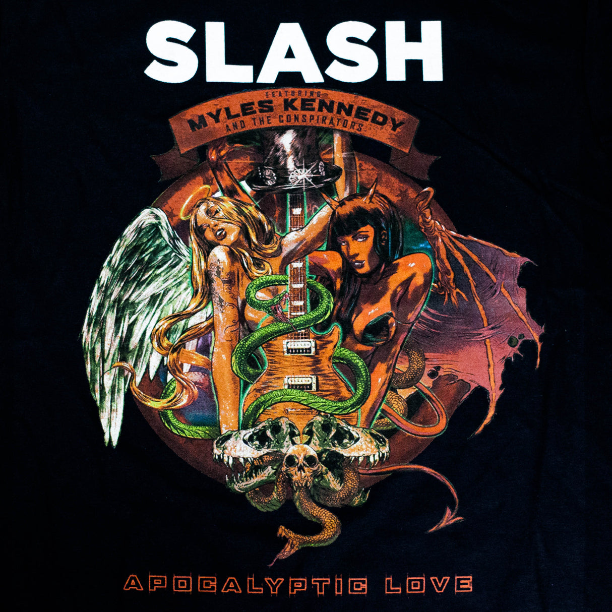 Slash | “Album” Short Sleeve Unisex Black T-Shirt – Officially Licensed Rock Band Tee Short Sleeve Philcos