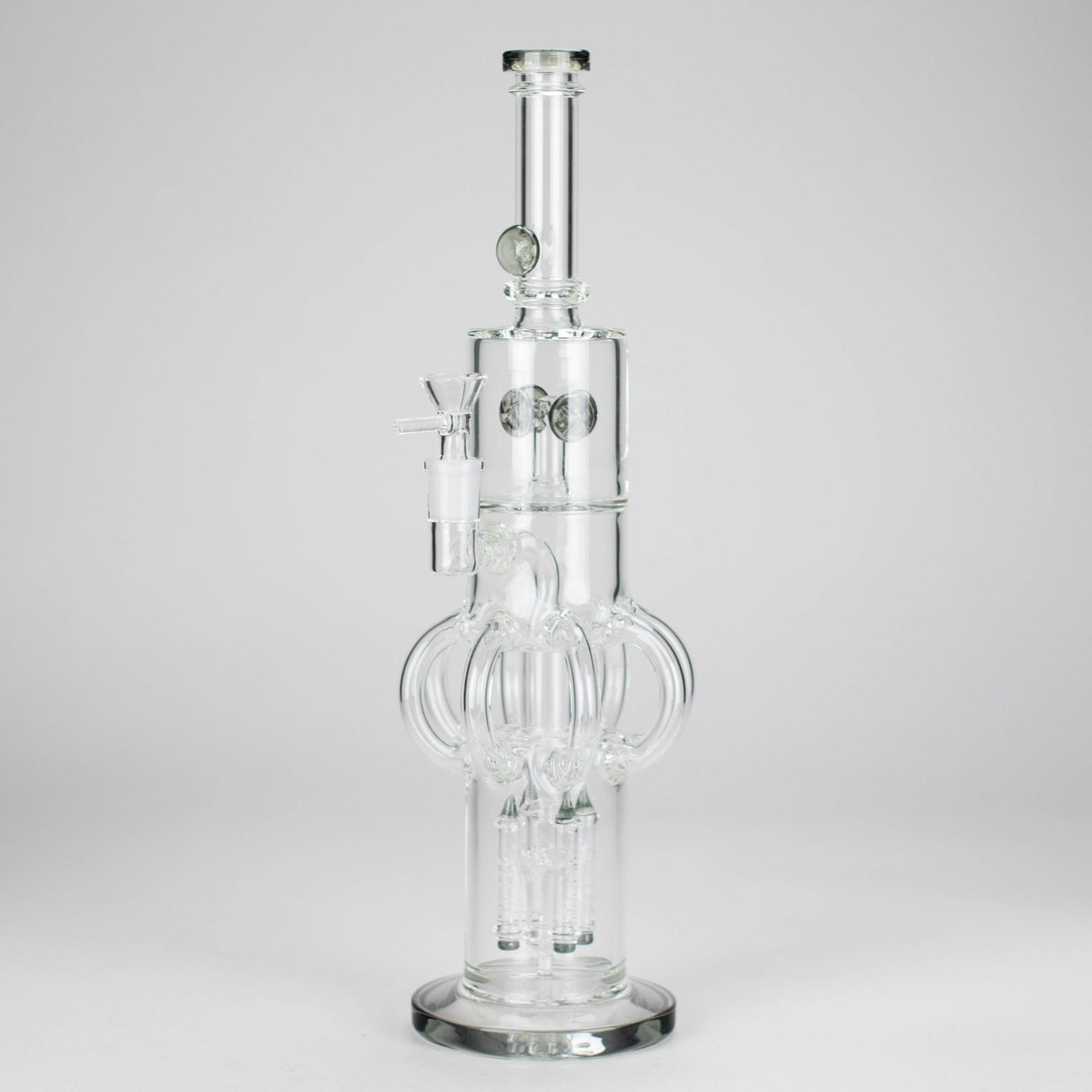 16″ Octopus Recycler Glass Bong – 5MM Thick (C1578) Glass Bong Canadian Distributor Black