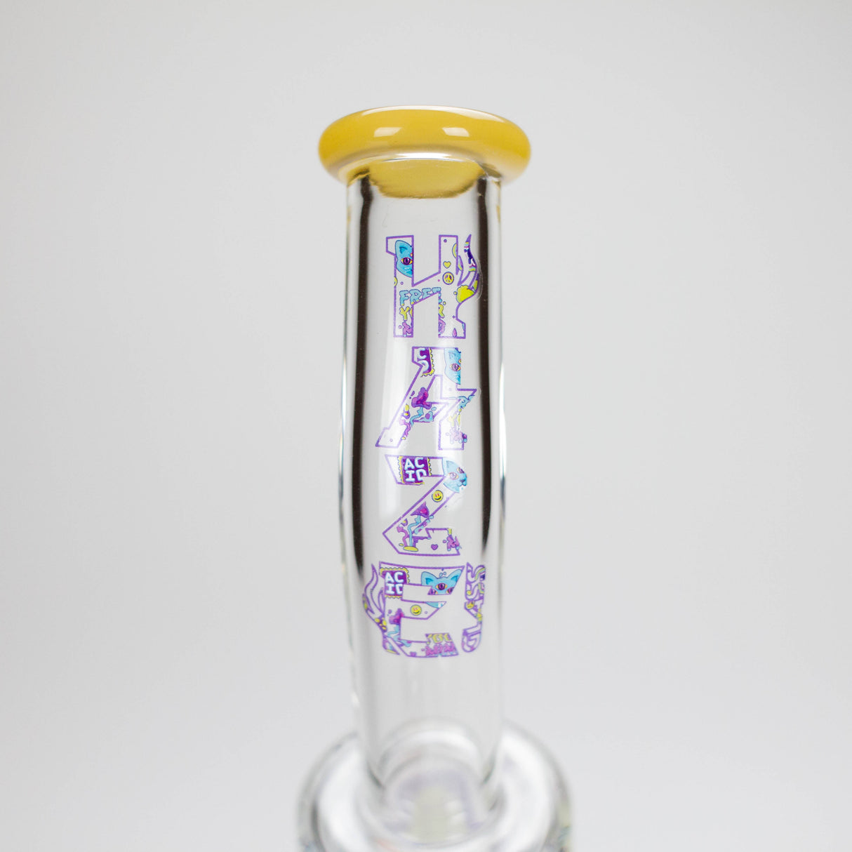 Haze | 9″ 420 Trip Glass Bong – Jade Yellow (Mini-B) Glass Bong Canadian Distributor