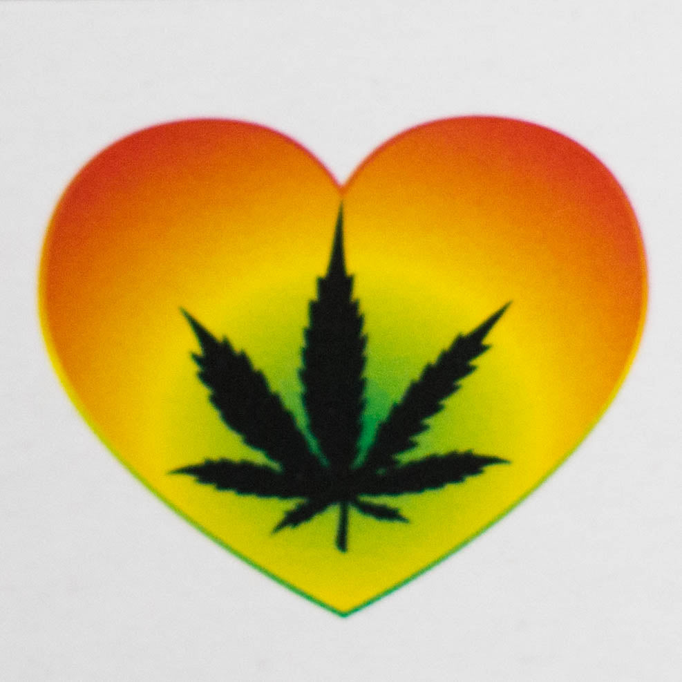 Haze | 9″ Heart Leaf Bubble Base Glass Bong – Teal (Mini-R) Glass Bong Canadian Distributor