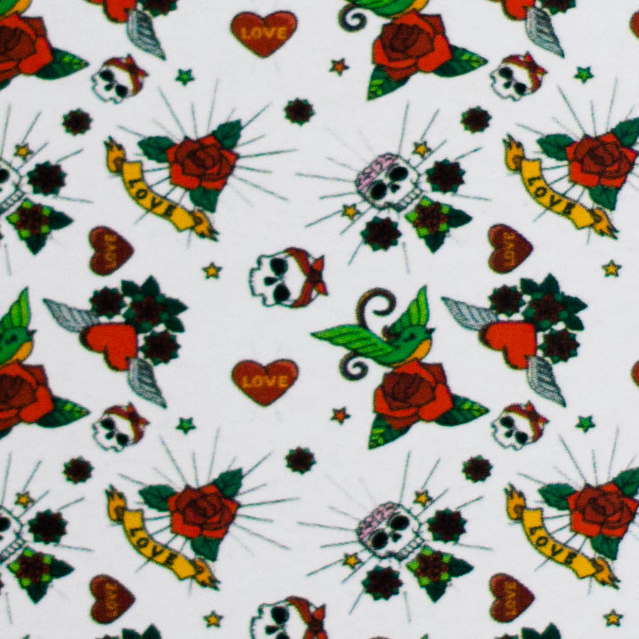 Haze | 10″ Skull & Red Roses Glass Bong – Pink (Mini-S) Glass Bong Canadian Distributor