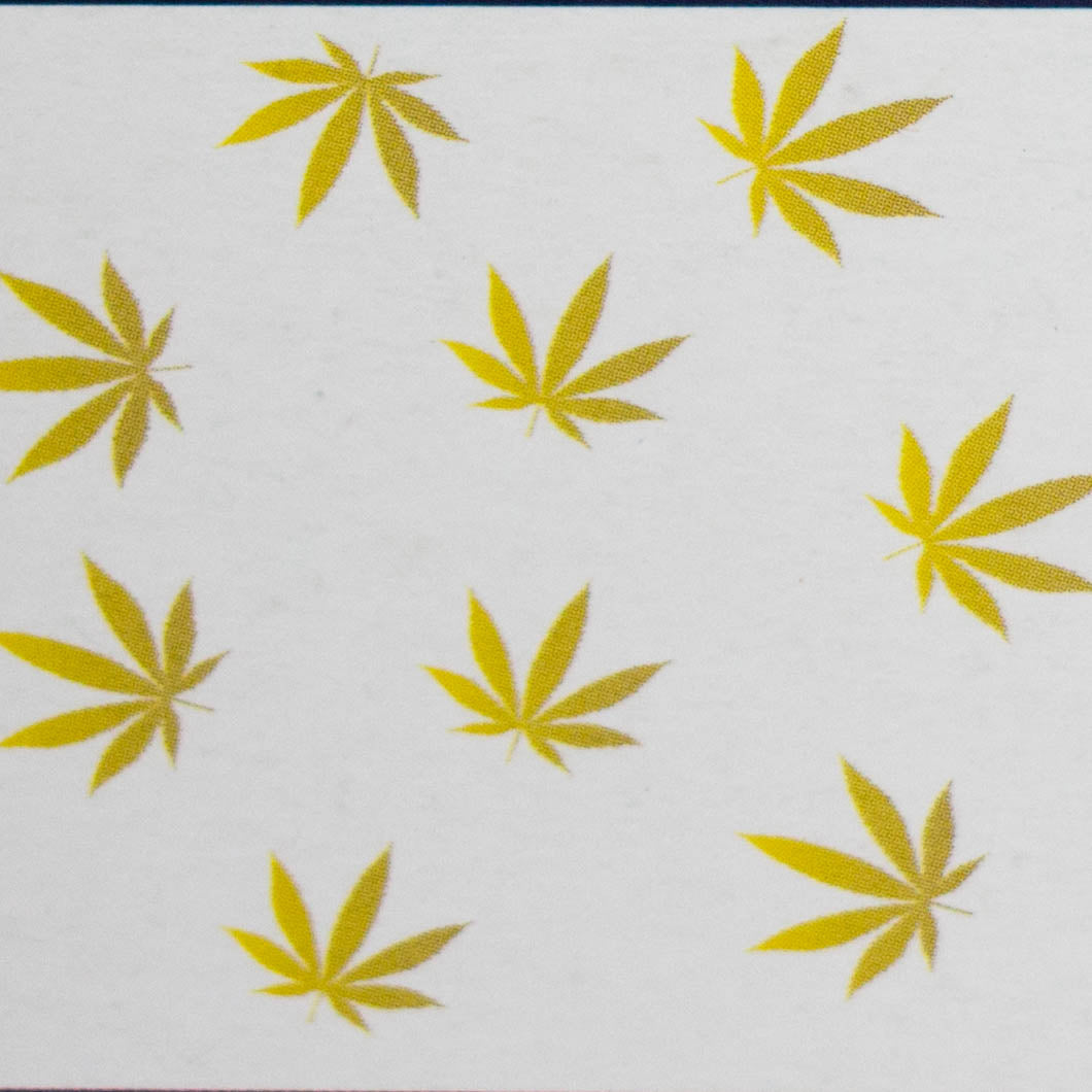 Haze | 8.5″ Weed Leaf Bent Neck Glass Bong – Jade Yellow (Mini-E) Glass Bong Canadian Distributor