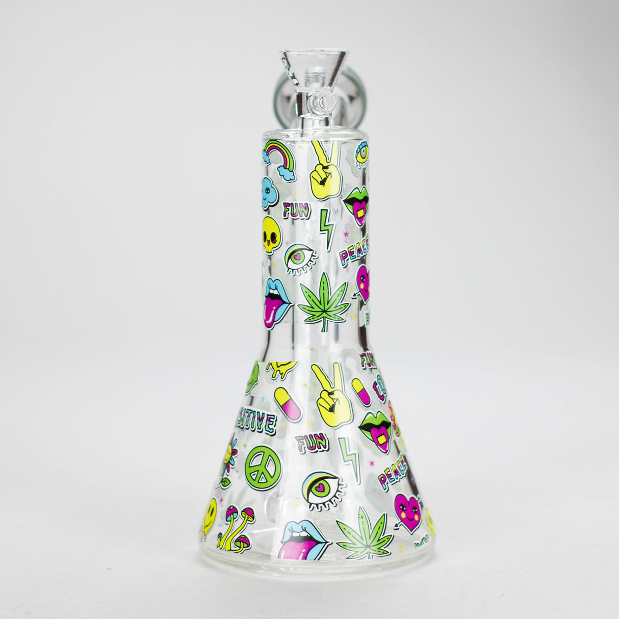 Haze | 7″ Skull Glass Bubbler – Charcoal Black (Mini-H) Glass Bong Canadian Distributor