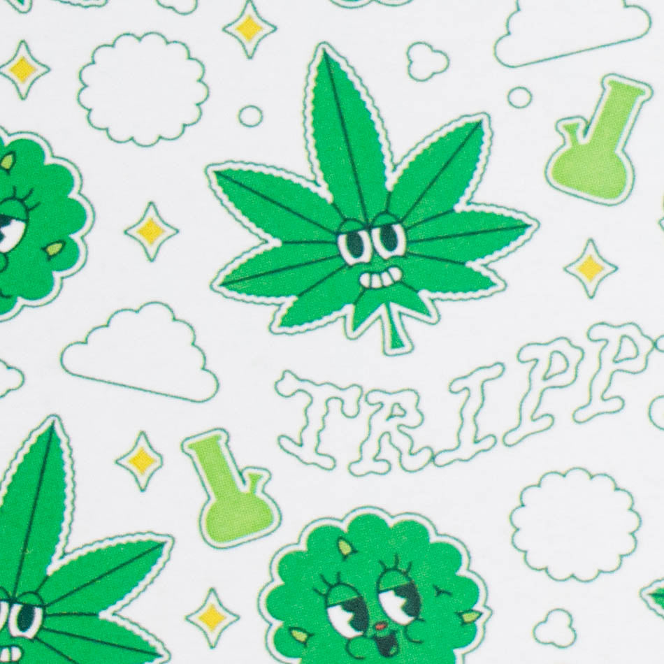 Haze | 8″ Trippy Bubble Dab Rig – Green (Mini-J) Glass Bong Canadian Distributor