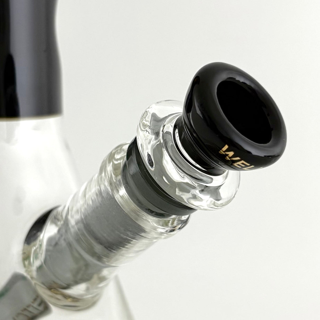 Wellcann | 14" Thickened Base Geometric Gold Beaker Glass Bong Glass Bong Super Supplys Inc