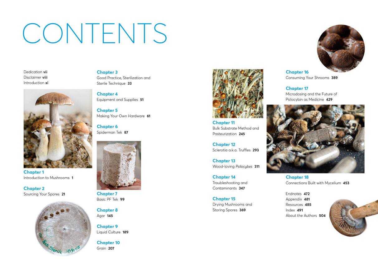 The Psilocybin Mushroom Bible Book Green Candy Press