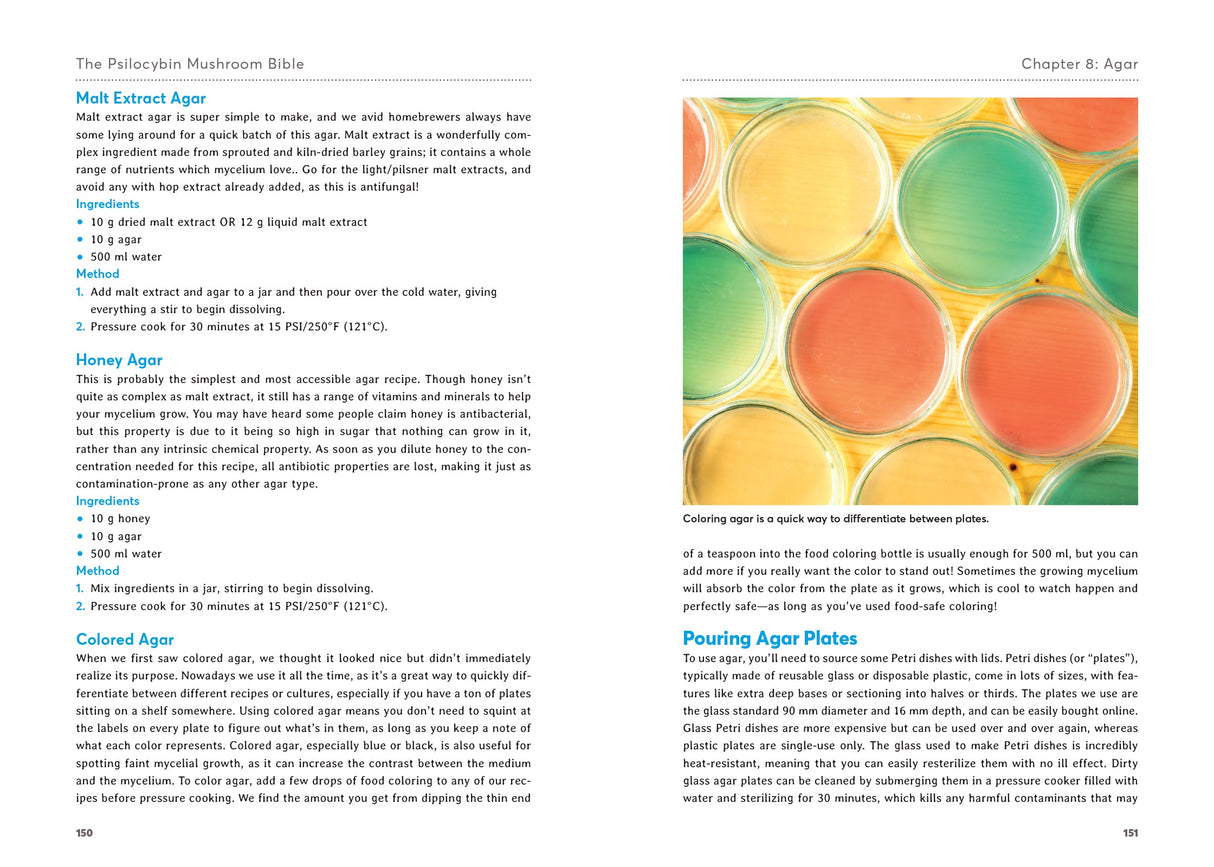 The Psilocybin Mushroom Bible Book Green Candy Press