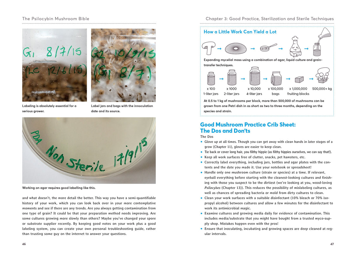 The Psilocybin Mushroom Bible Book Green Candy Press