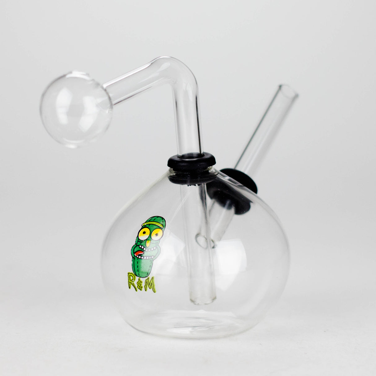 4" Snooper Ball Bulb Mix Sticker Glass Oil Burner Pipe – Durable Borosilicate Design Glass Rig RMG WHOLESALE