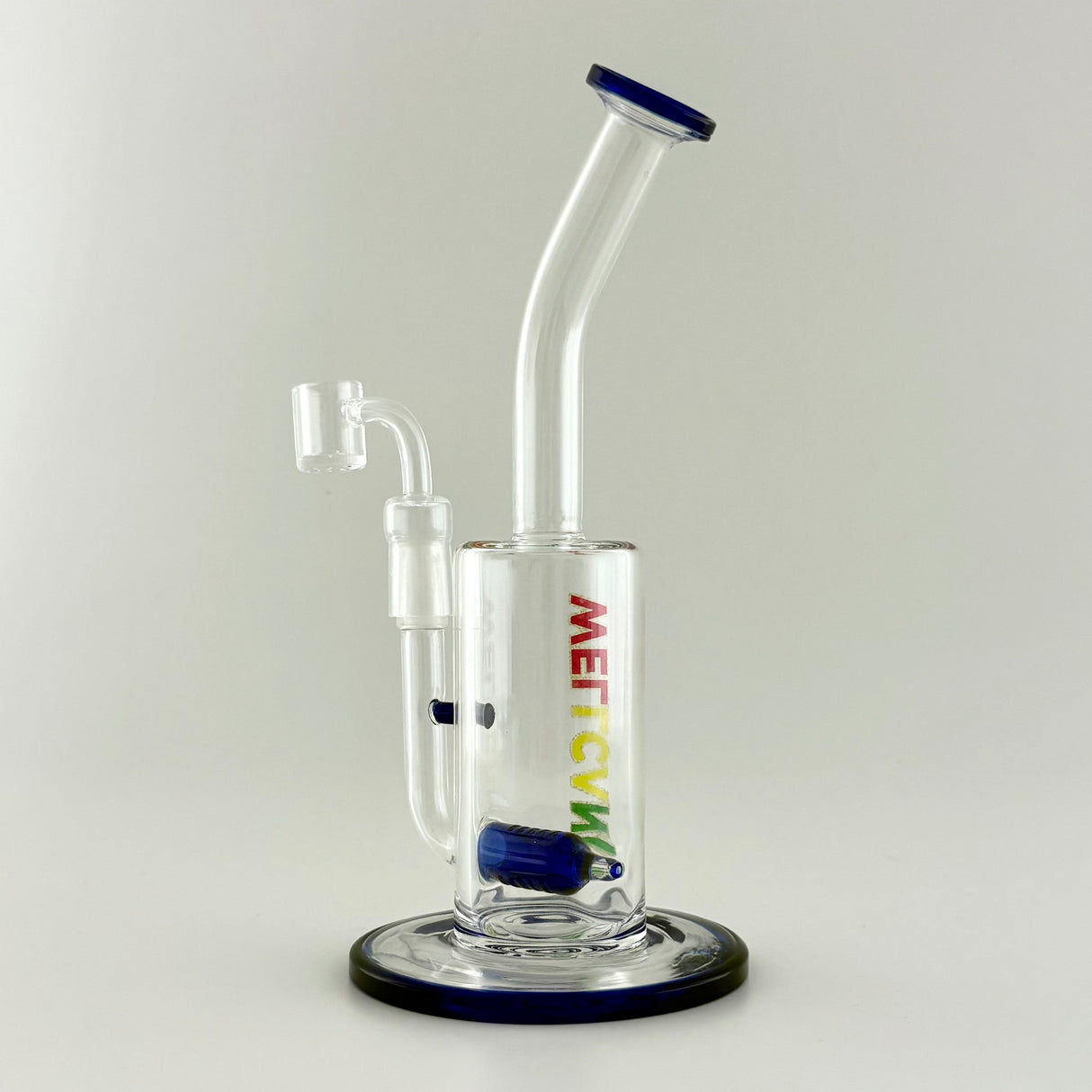 Wellcann | 9.5" Inline Rig with Quartz Banger Glass Rig Super Supplys Inc