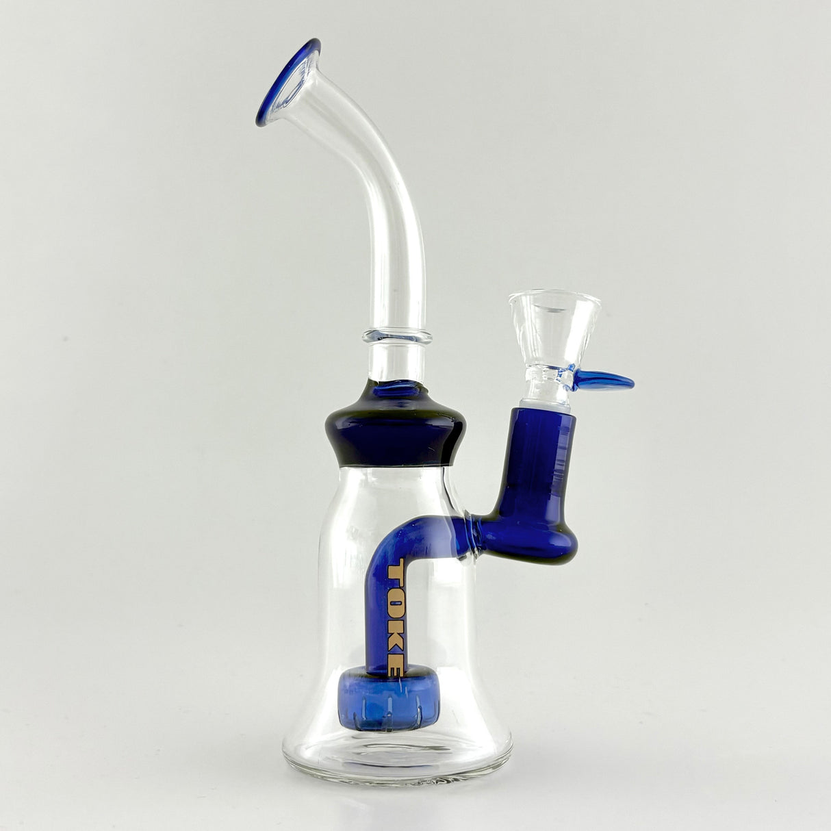 Toke | 8” Glass Dab Rig - Circ Perc Glass Rig Super Supplys Inc Blue