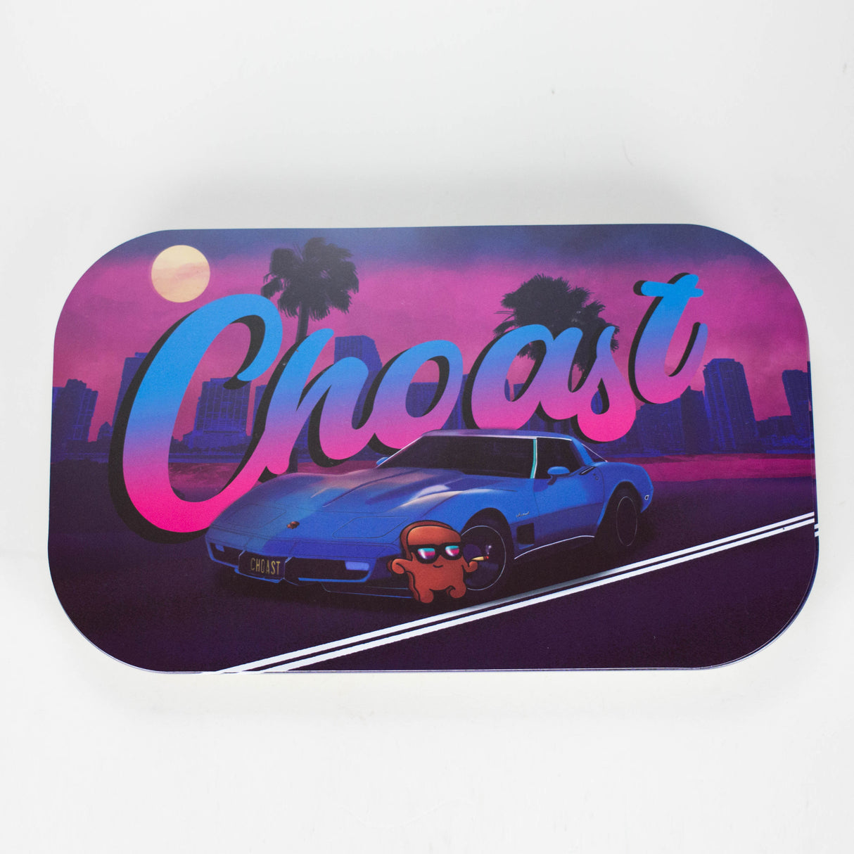 Choast Rolls | "Miami Vice" Rolling Tray + Magnetic Lid Tray Choast